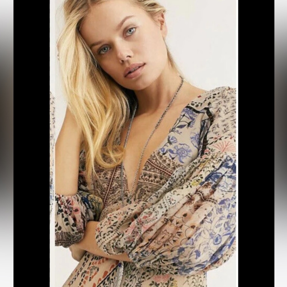 Free People Floral Maxi Dress - Multicolor